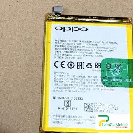 Pin Oppo F5 Mã BLP631 Zin New Chính Hãng Giá Rẻ